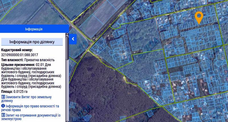 кадастр № 17  0.0125 га